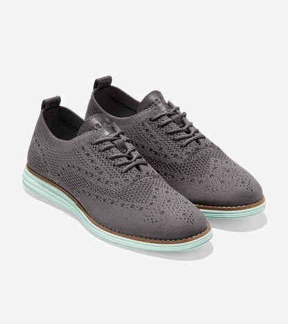 w24923-ØriginalGrand Wingtip Oxford-Ch Dk Pavement / Misty Jade