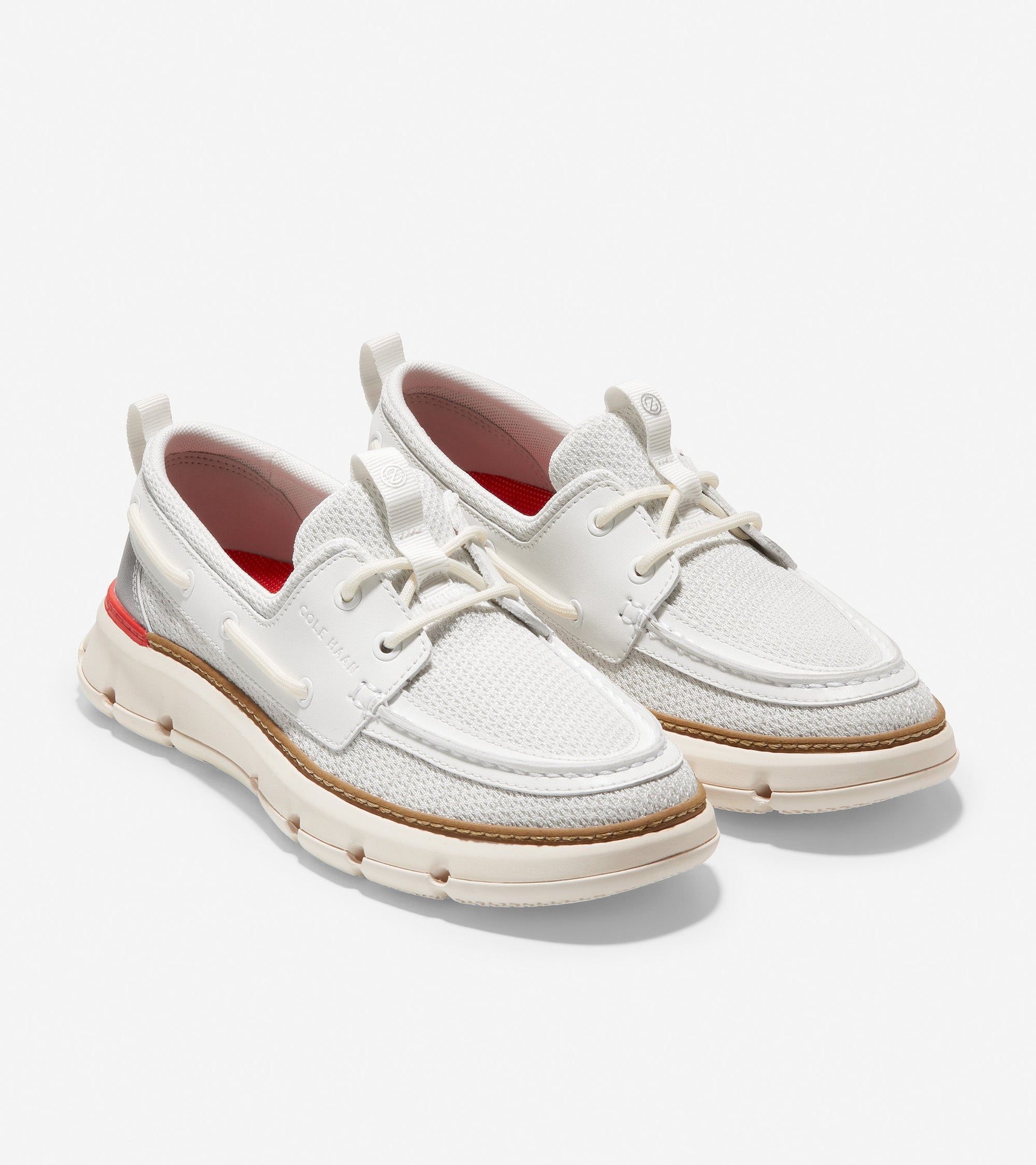 w25924-4.ZERØGRAND Regatta Boat Shoe-Blanc de Blanc