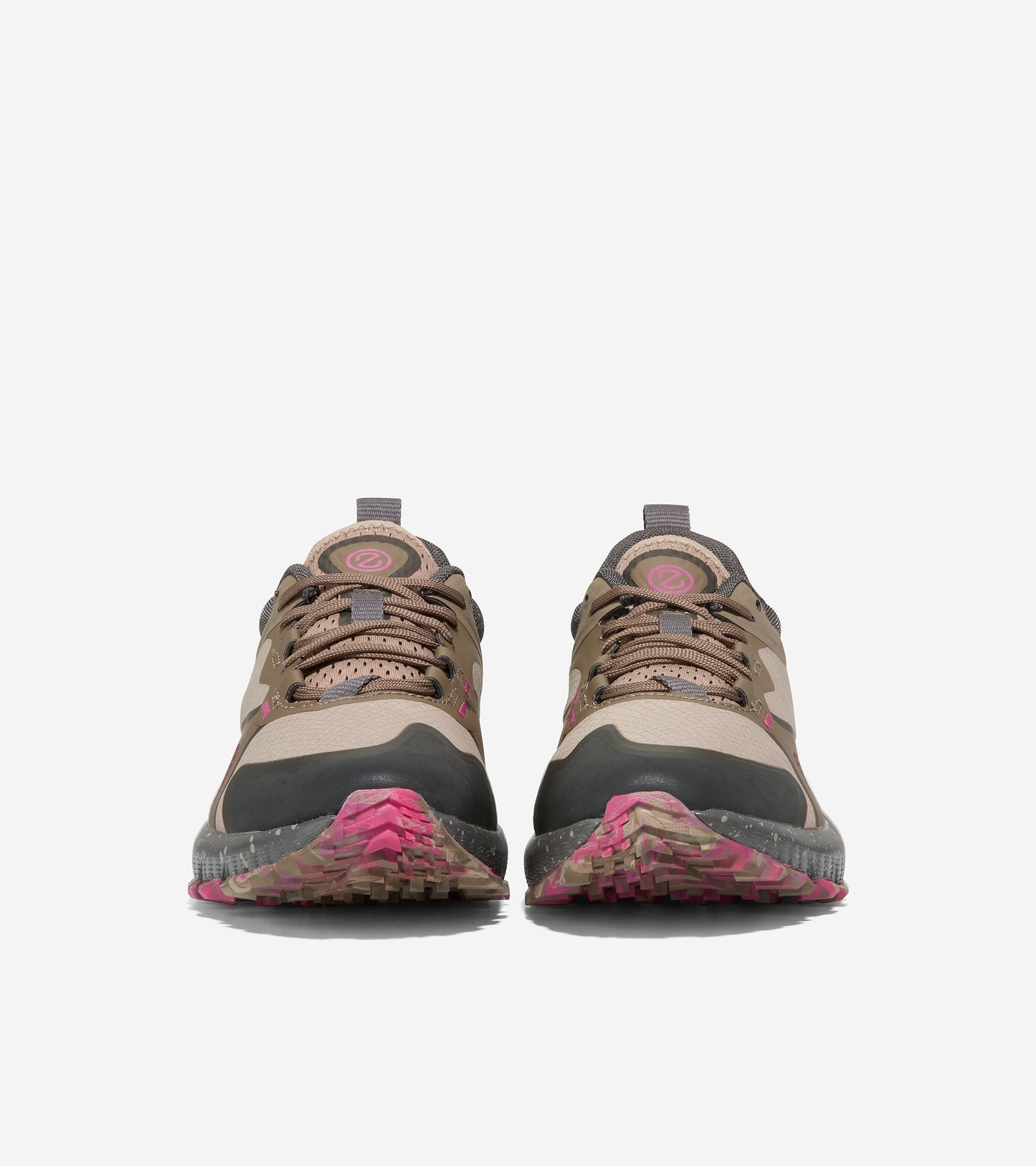 W26102-ZERØGRAND Overtake All-Terrain Running Shoe II-Dune-Pink Peacock