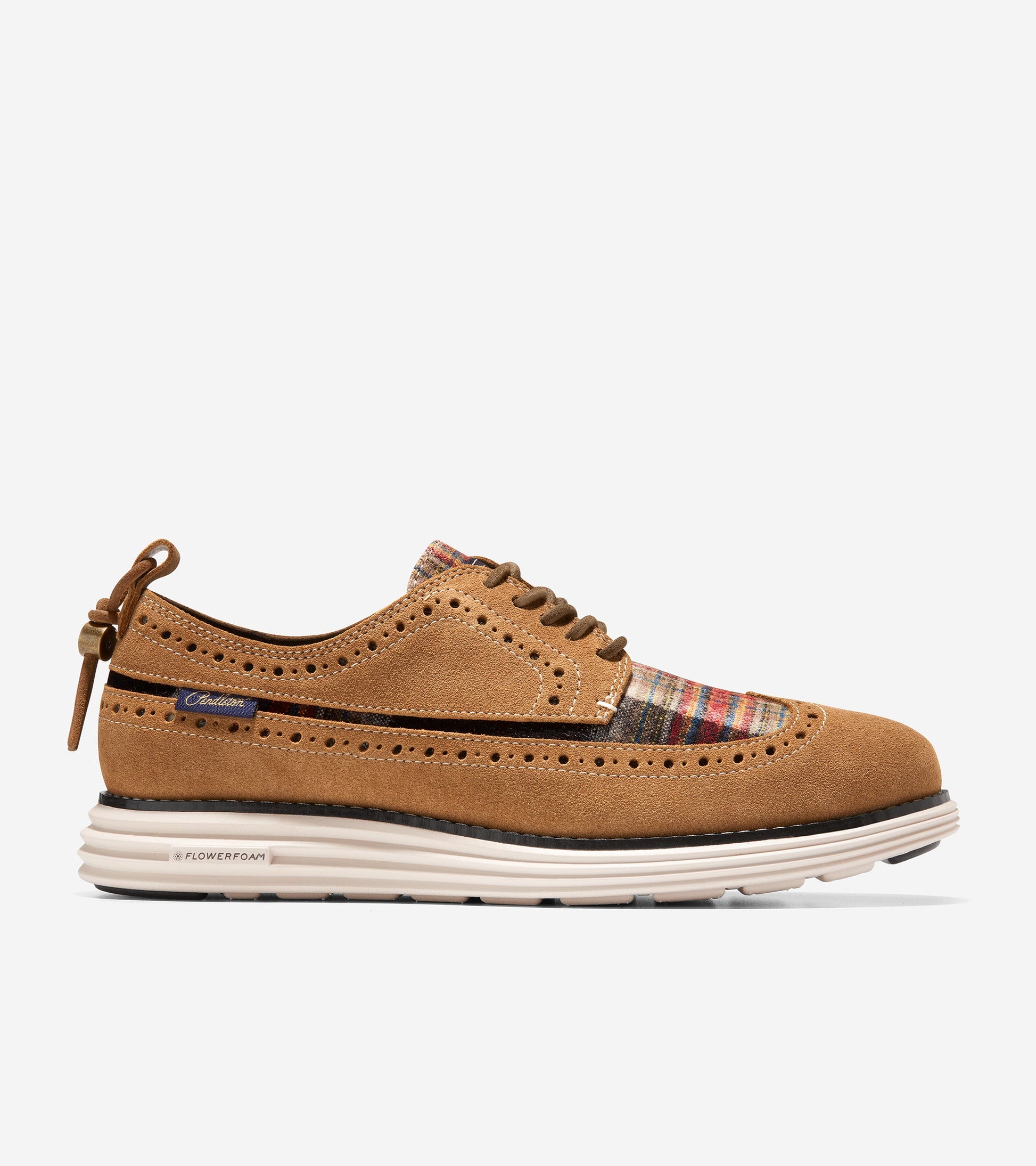 W26119-Women's Cole Haan x Pendleton ØriginalGrand Longwing Oxford-Golden Honey-Acadia Plaid