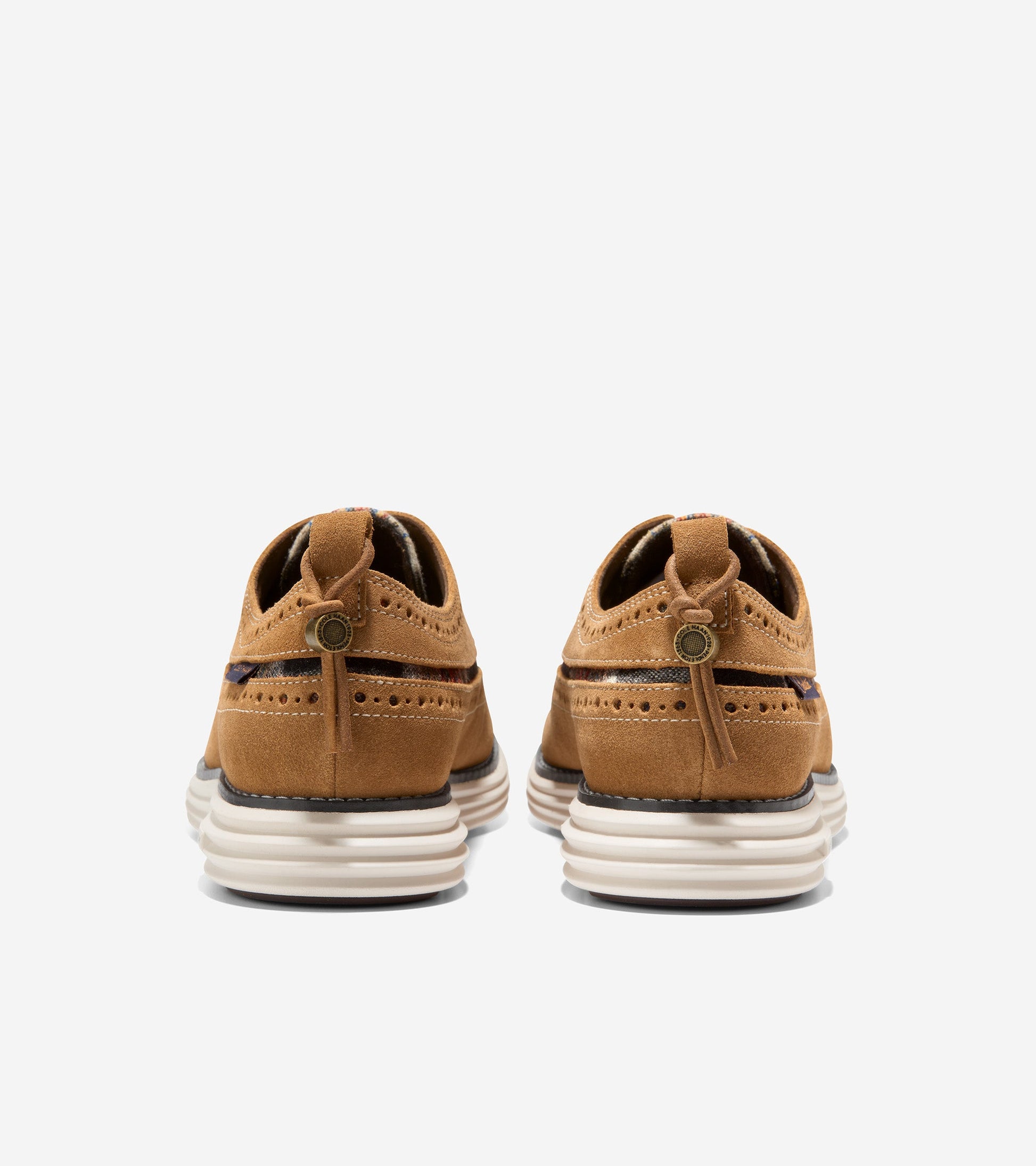 W26119-Women's Cole Haan x Pendleton ØriginalGrand Longwing Oxford-Golden Honey-Acadia Plaid