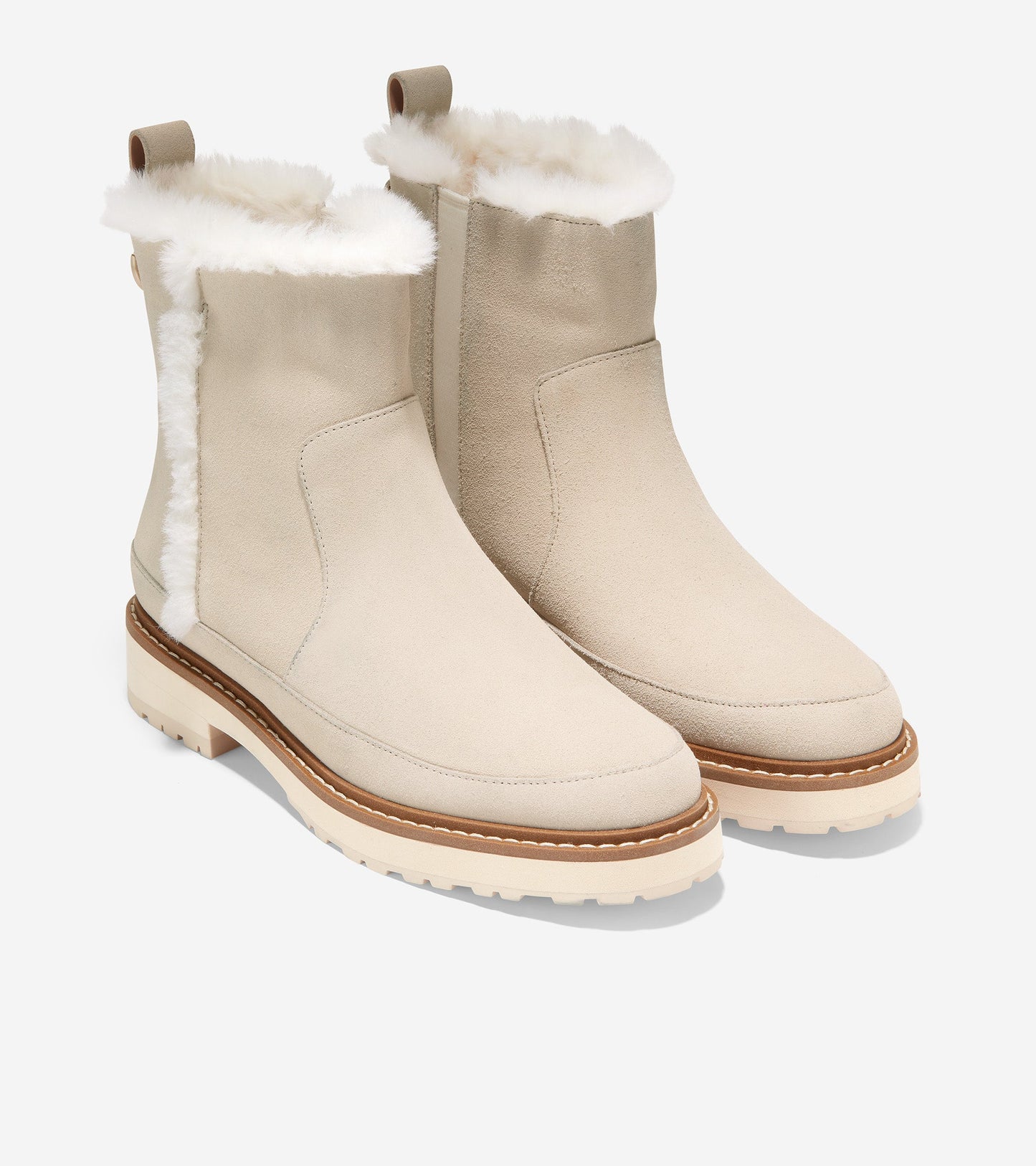 W26256-Women's Greenwich Bootie-Angora Suede-Shearling