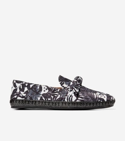 w26287-Women's Cloudfeel Knotted Espadrille-Black-Ivory Beverly Floral Print