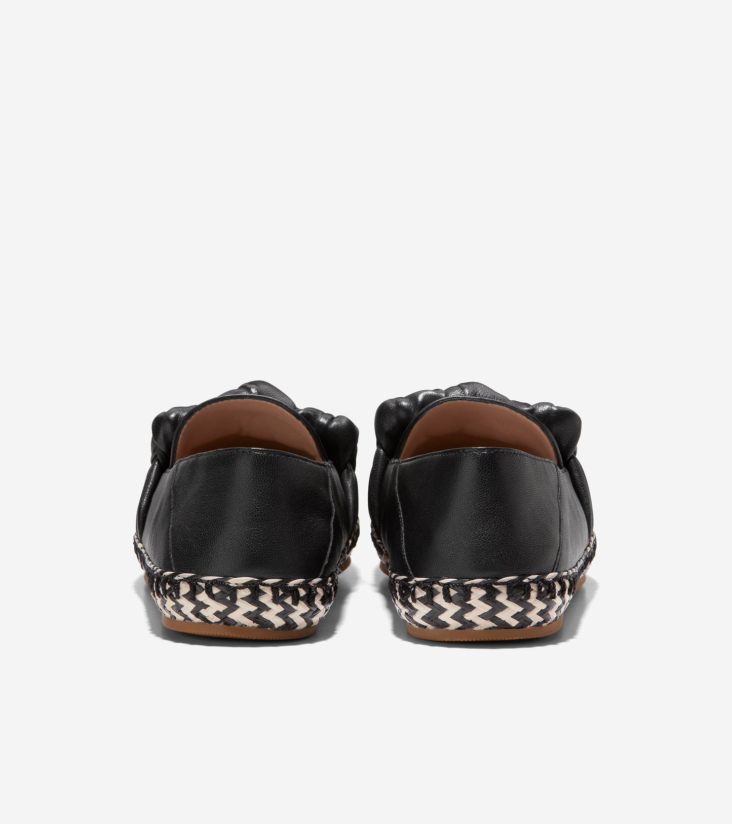 w26289-Women's Cloudfeel Knotted Espadrille-Black Leather