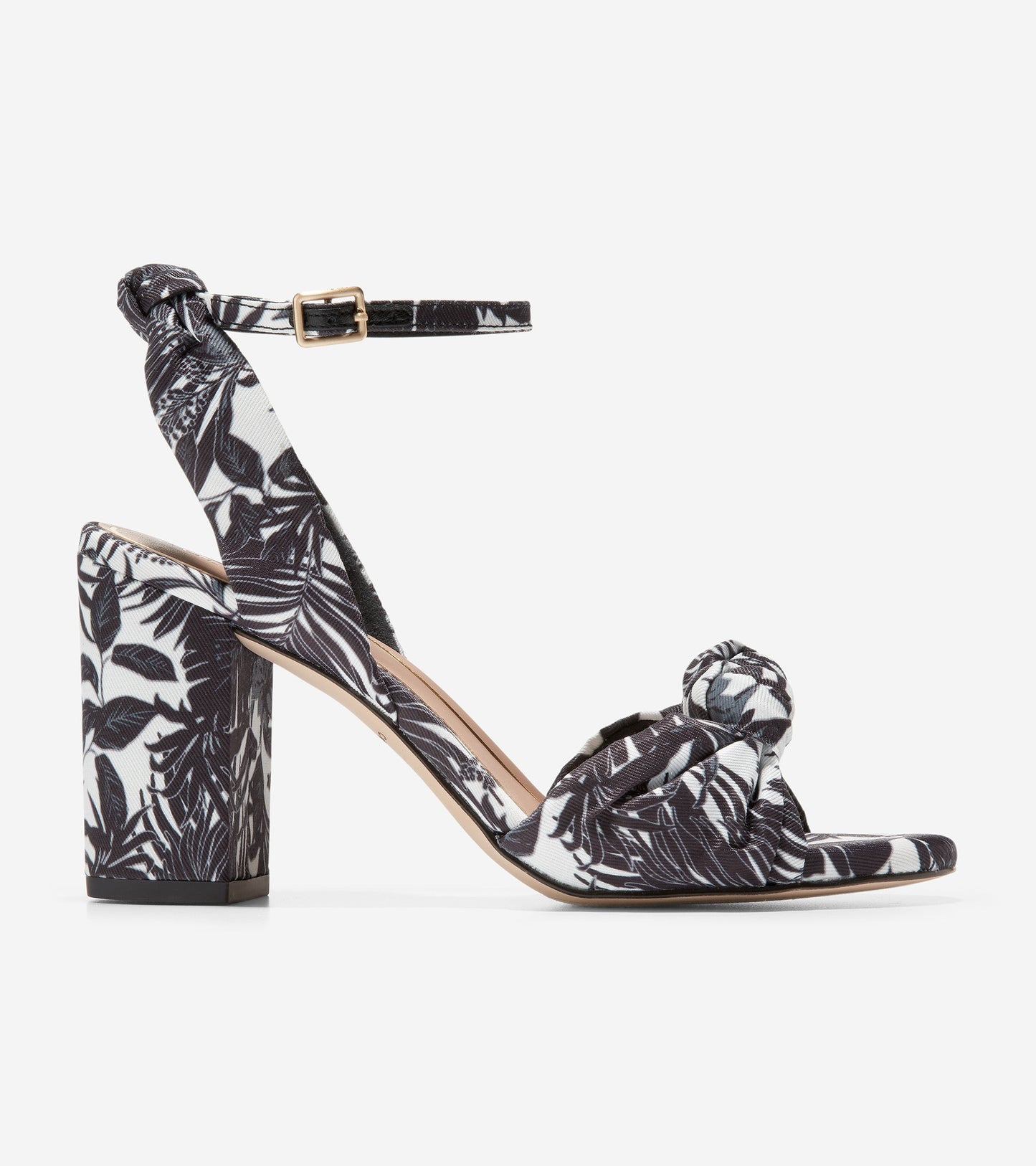 w26292-Women's Kaycee Knotted Sandal-Black-Ivory Beverly Floral Print