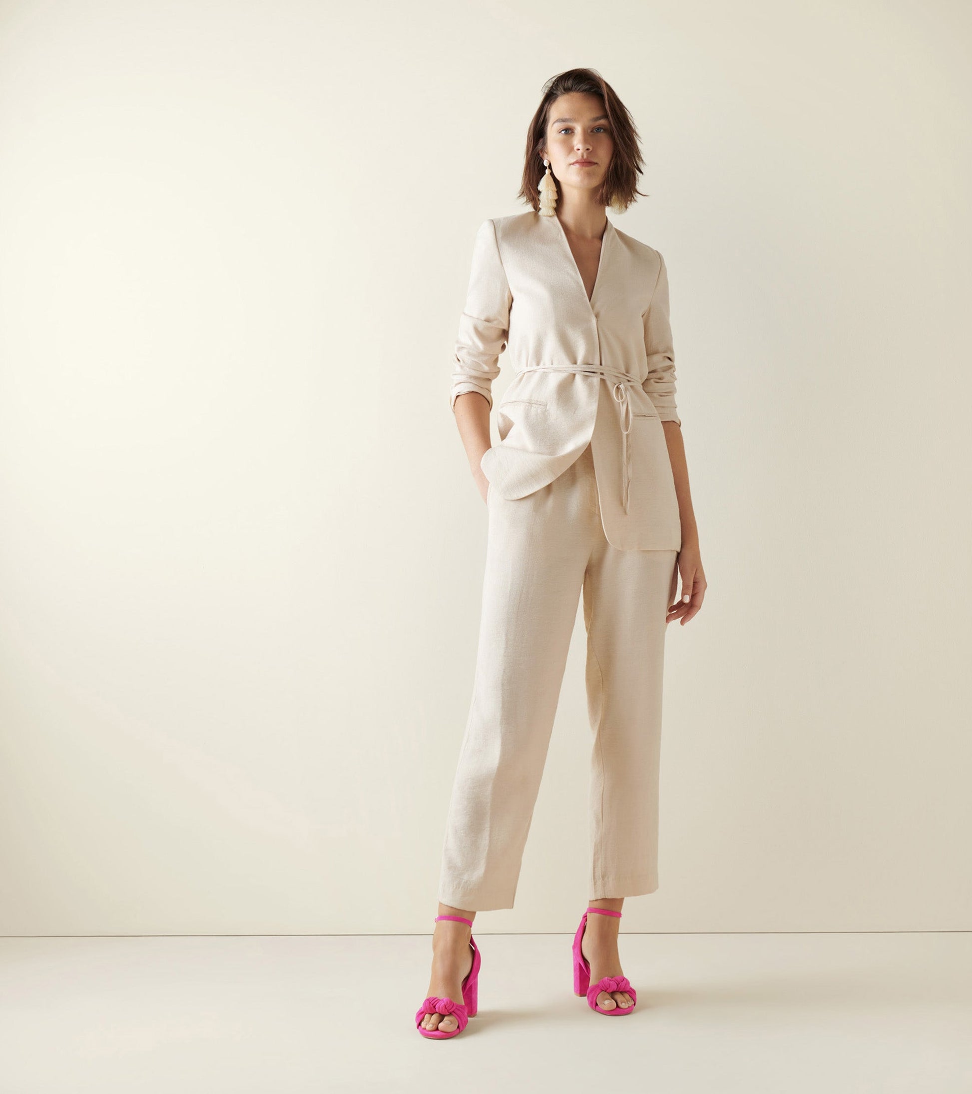 w26295-Women's Kaycee Knotted Sandal-Pink Peacock