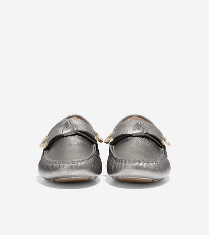 w26338-Women's Evelyn Bow Driver-Pewter Metallic