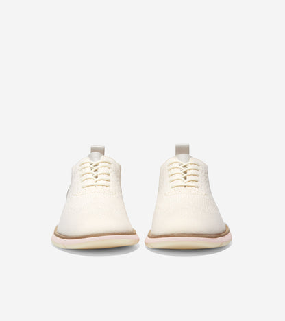 W26627-Women's 4.ZERØGRAND Oxford-Ivory Knit-Silver Peony Stitchlite™