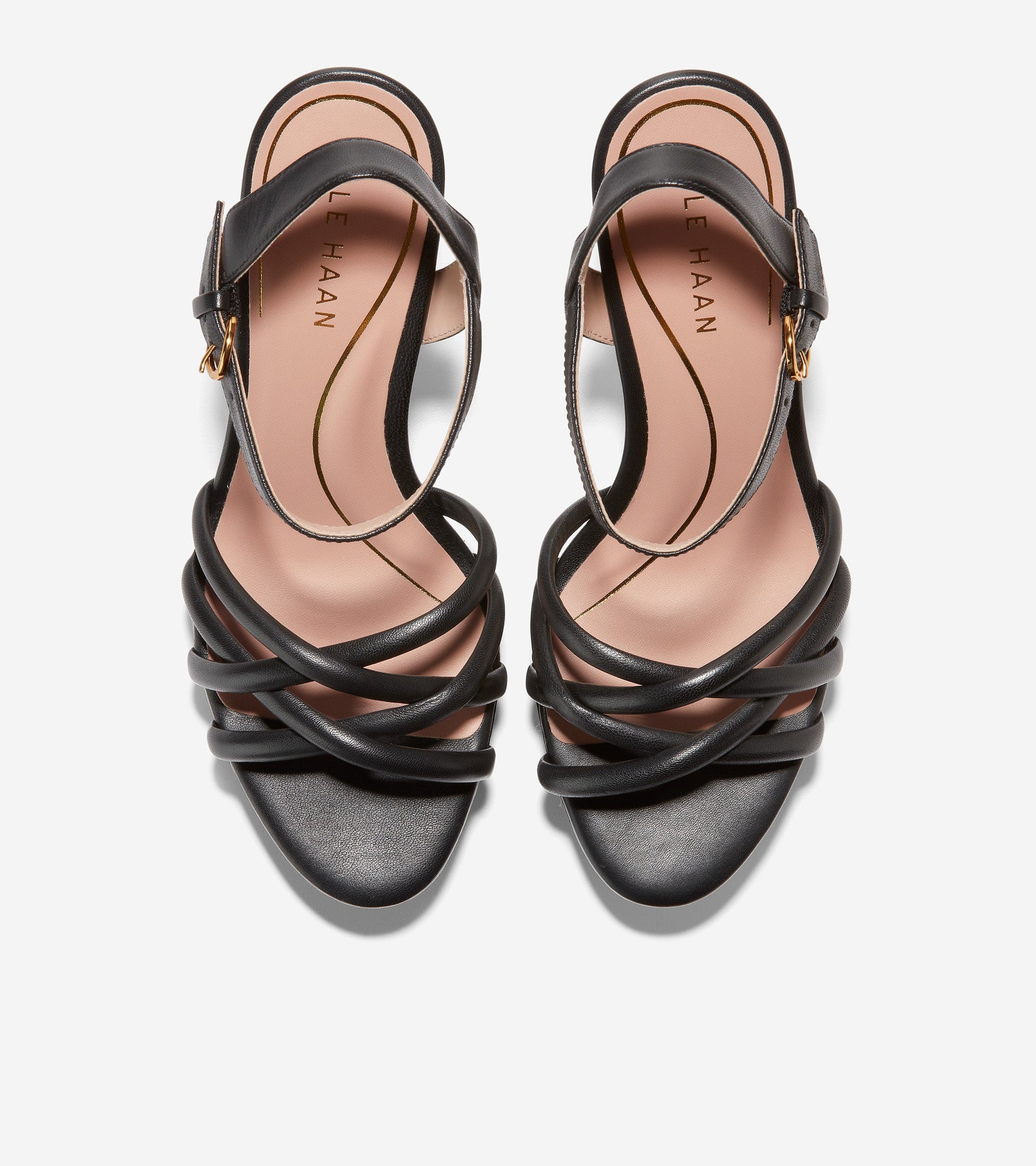 w26804-Grove Platform Sandal-Black Leather