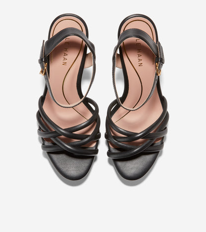 w26804-Grove Platform Sandal-Black Leather