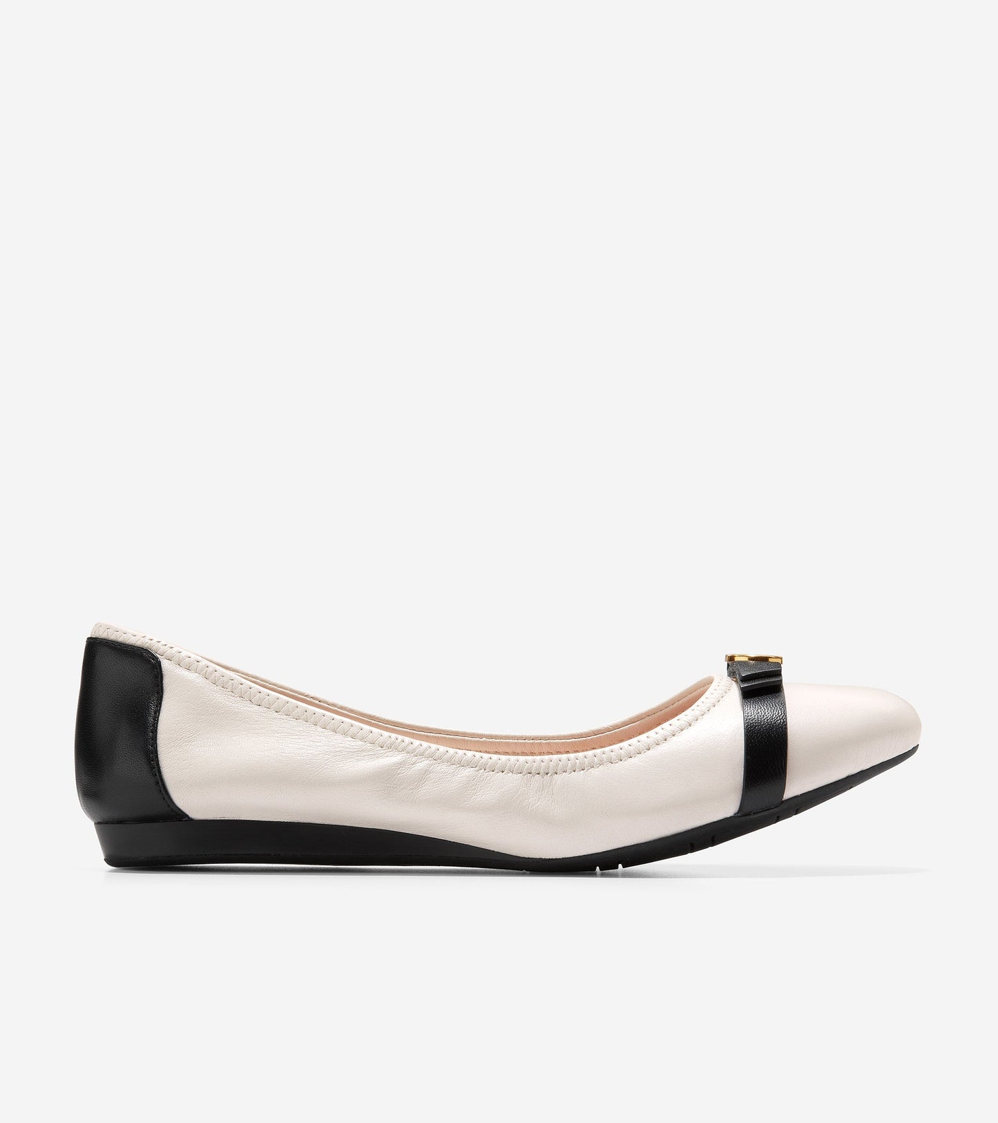 w26820-Women's Tova Bow Ballet-Ivory-Black