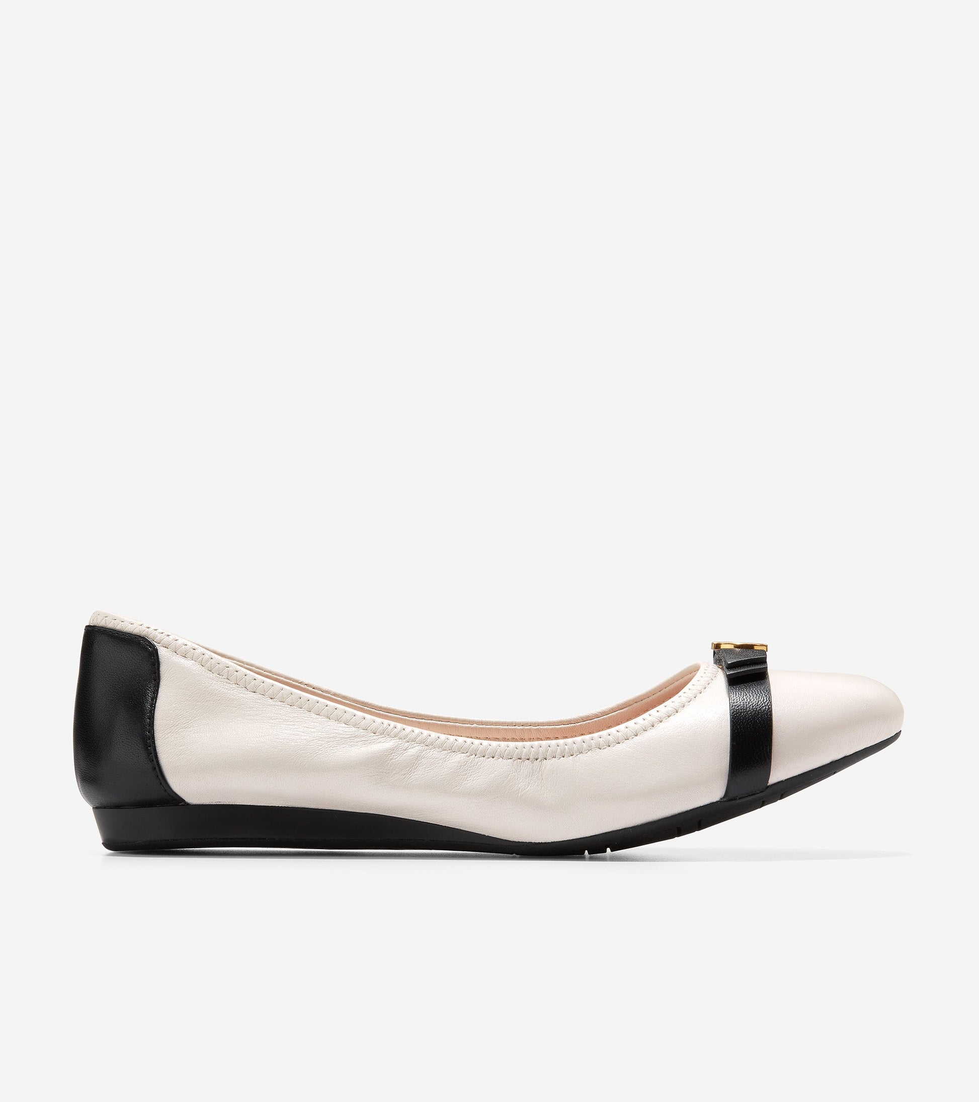 w26820-Women's Tova Bow Ballet-Ivory-Black