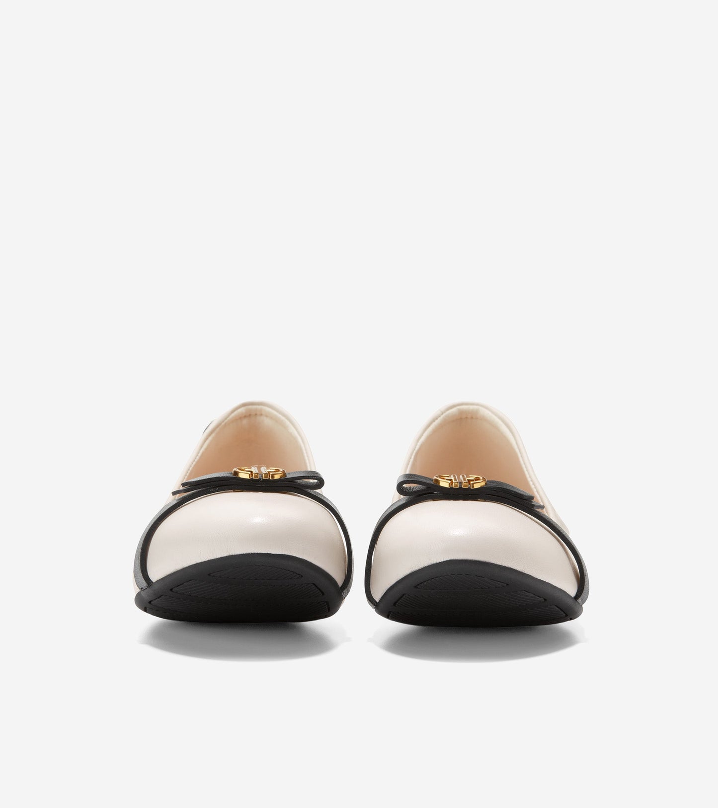 w26820-Women's Tova Bow Ballet-Ivory-Black