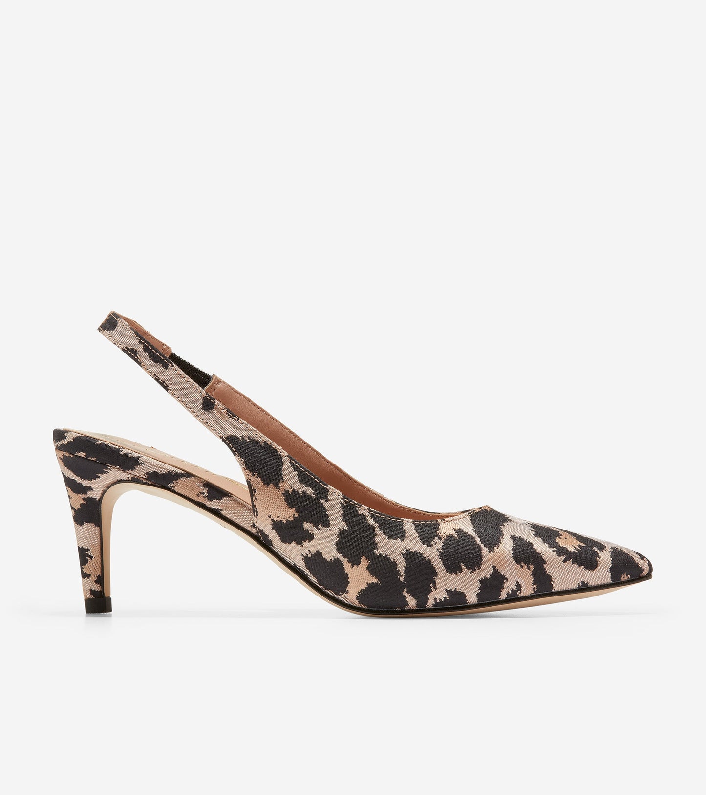 w26830-Women's Vandam Sling Back Pump-Leopard Print Jacquard