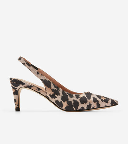w26830-Women's Vandam Sling Back Pump-Leopard Print Jacquard