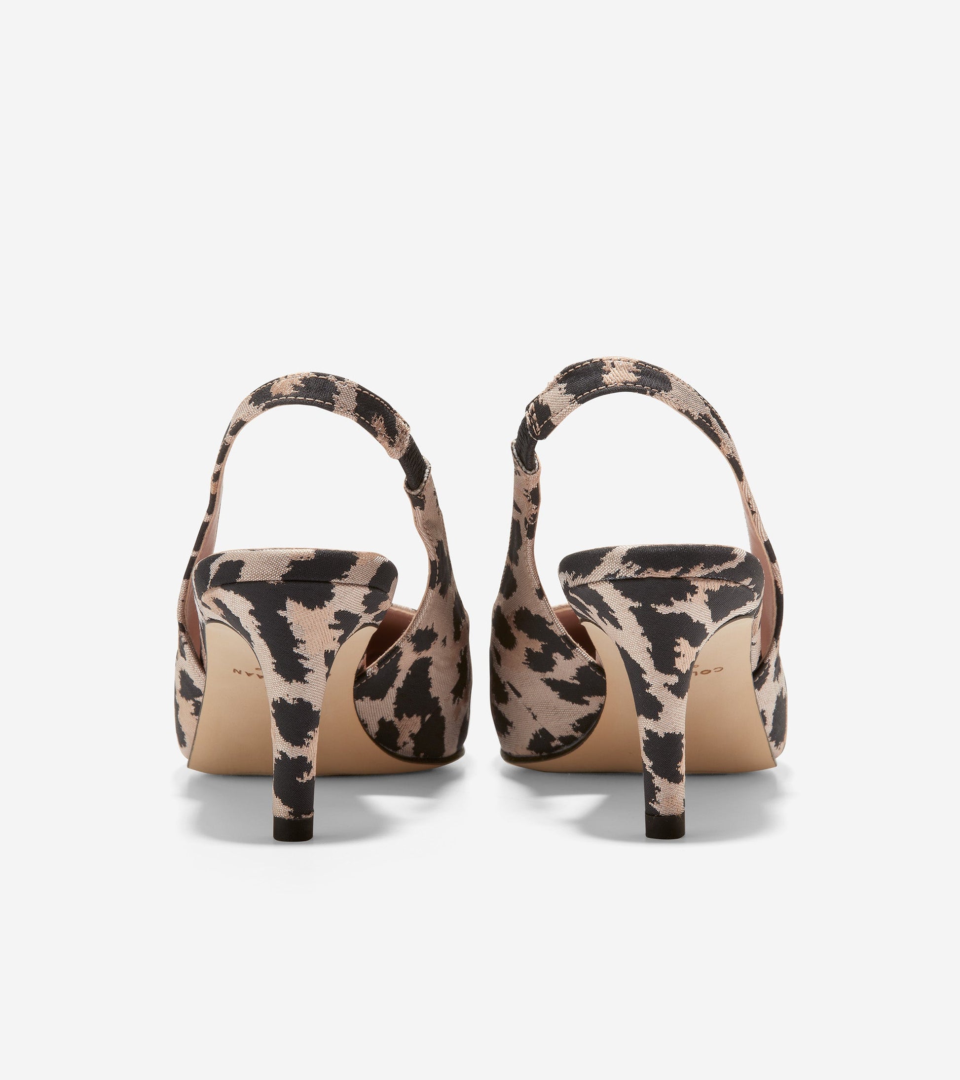 w26830-Women's Vandam Sling Back Pump-Leopard Print Jacquard