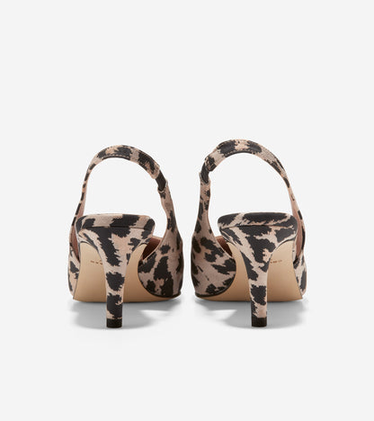 w26830-Women's Vandam Sling Back Pump-Leopard Print Jacquard