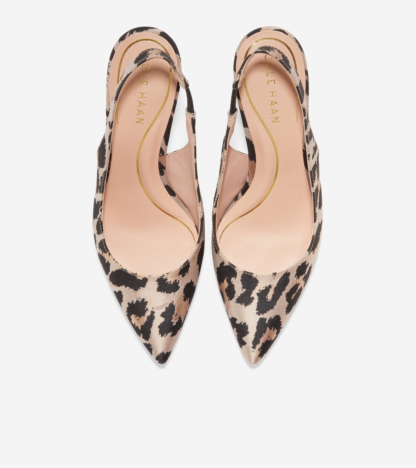 w26830-Women's Vandam Sling Back Pump-Leopard Print Jacquard