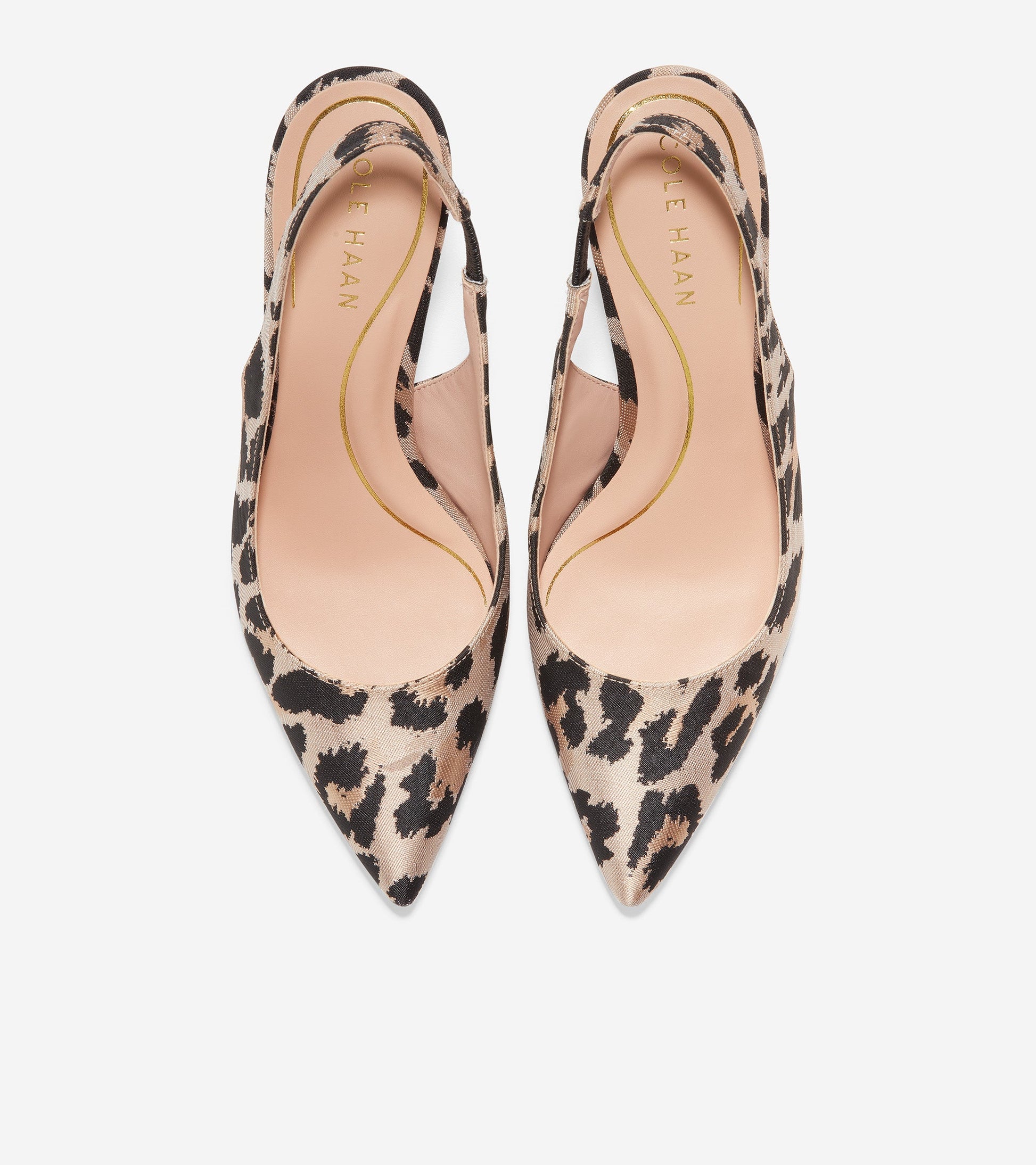 w26830-Women's Vandam Sling Back Pump-Leopard Print Jacquard