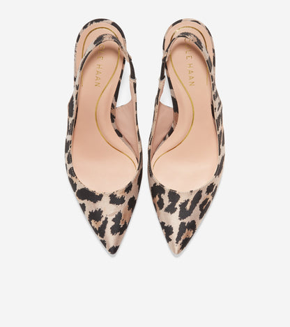 w26830-Women's Vandam Sling Back Pump-Leopard Print Jacquard