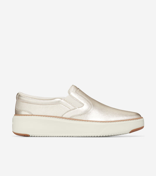 w26880-GrandPrø Topspin Slip-On Sneaker-Gold Talca-Ivory