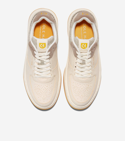 W26974-Women's GrandPrø Crossover Sneaker-Oat-Fleece-Ivory