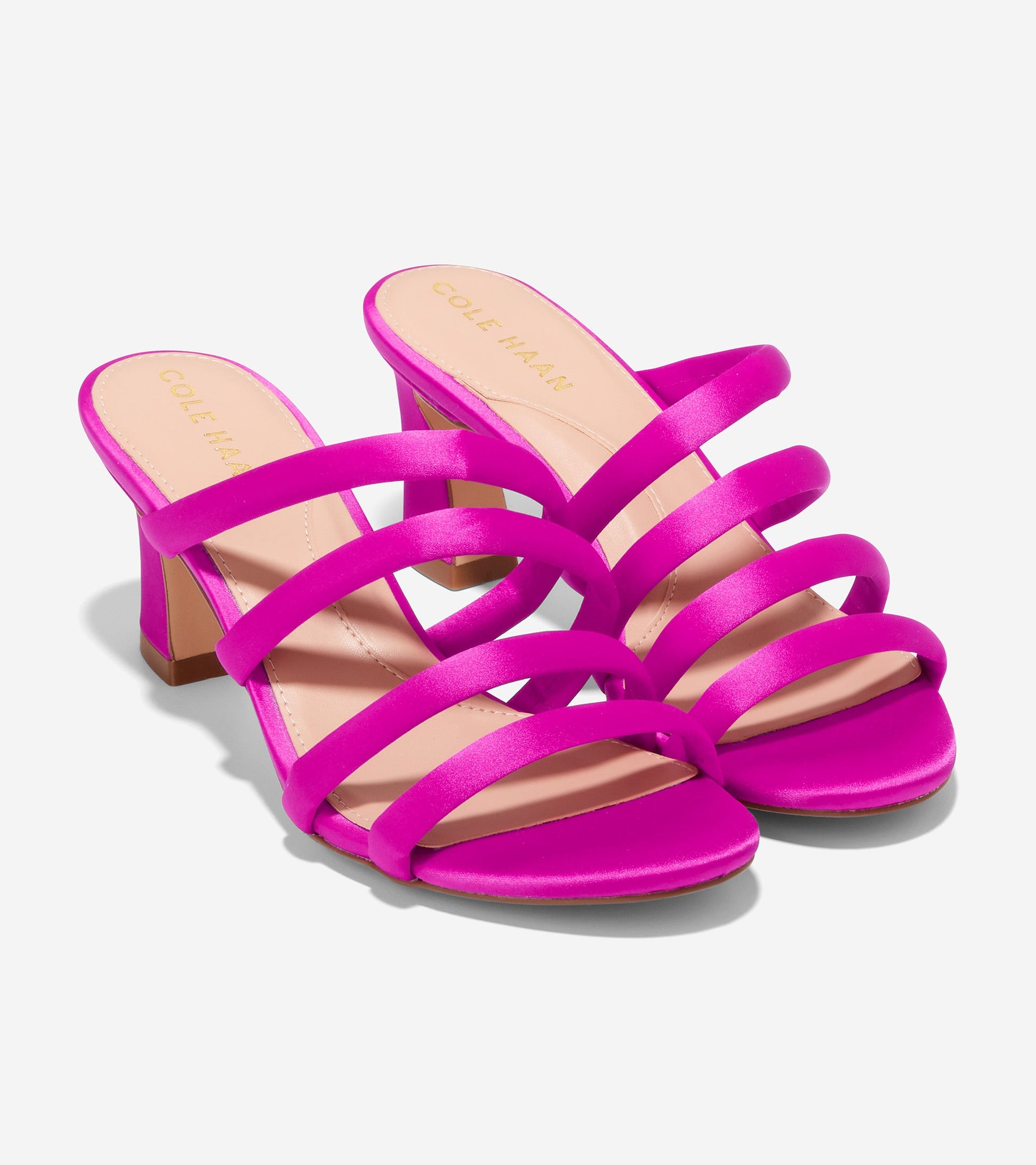 W27194-Women's Adella Sandal-Bright Pink Satin