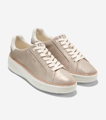 W27401-Women's GrandPrø Topspin Sneaker-Dove Metallic