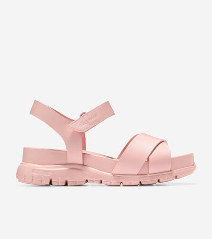 Women's ZERØGRAND Crisscross Sandal-W27872-Rose Smoke