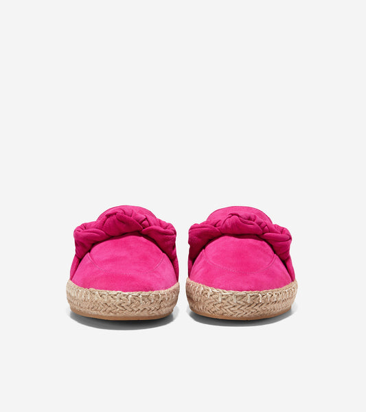 w28162-Women's Cloudfeel Knotted Espadrille-Pink Peacock Suede