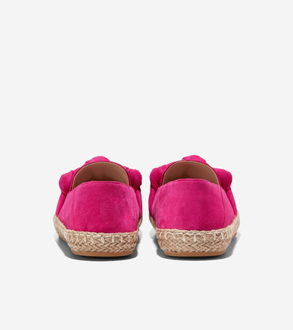 w28162-Women's Cloudfeel Knotted Espadrille-Pink Peacock Suede