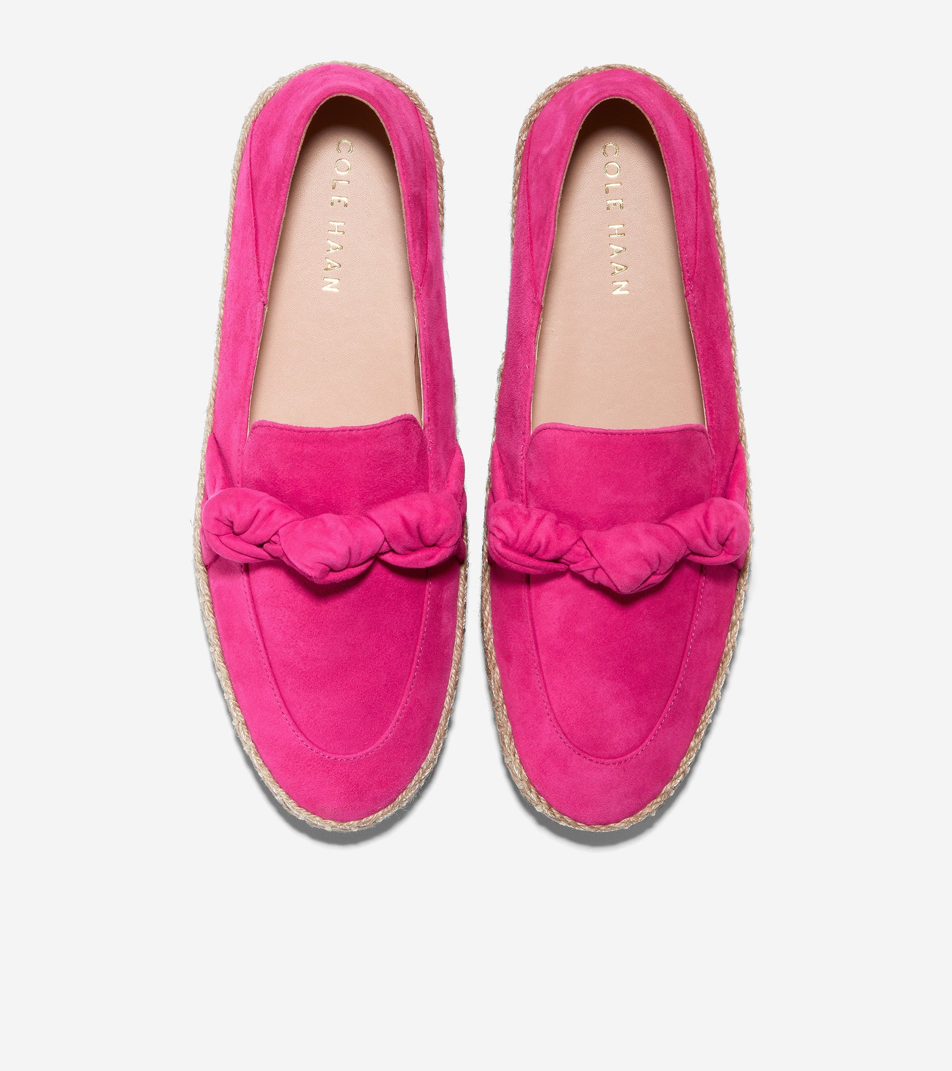 w28162-Women's Cloudfeel Knotted Espadrille-Pink Peacock Suede