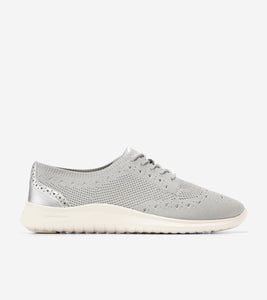 Drizzle Knit-Silver Metallic Leather-Ivory