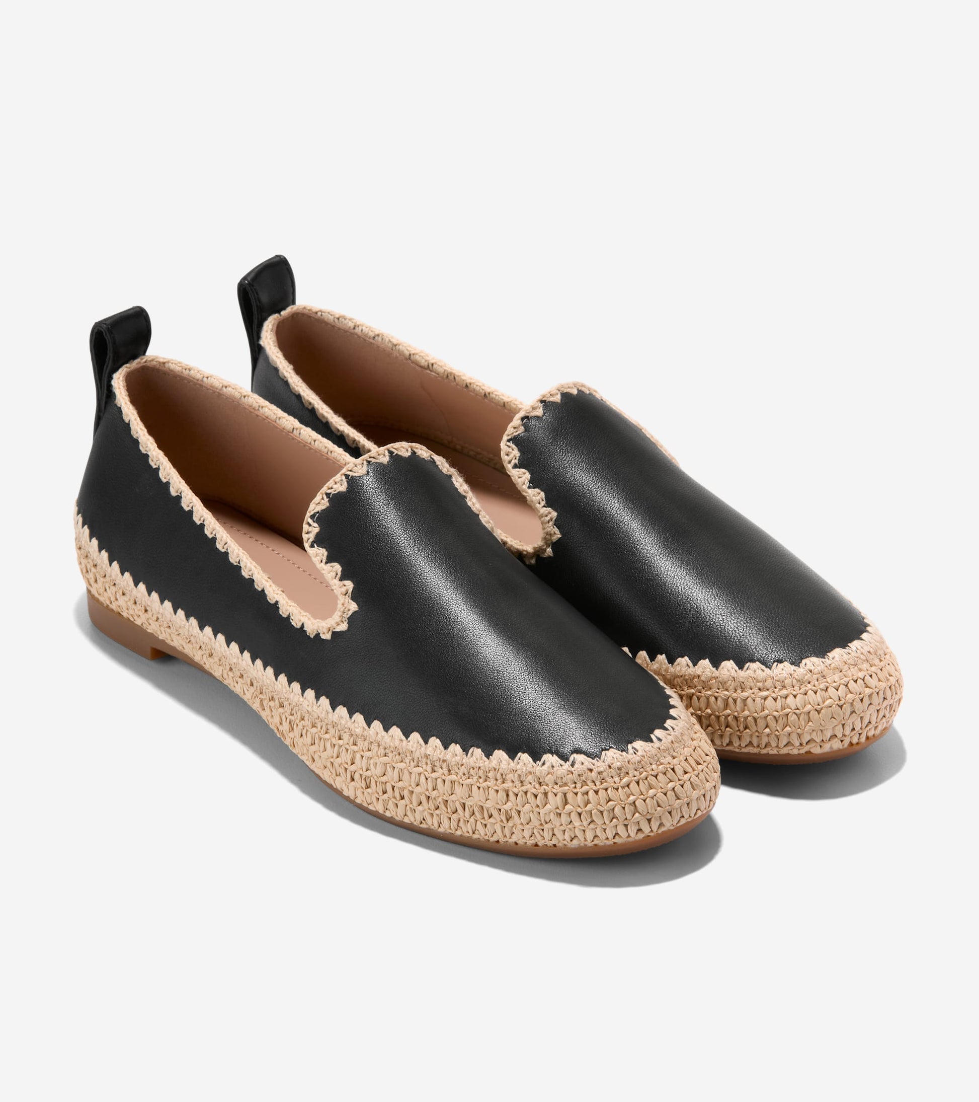 W34991:BLACK-NATURAL RAFFIA