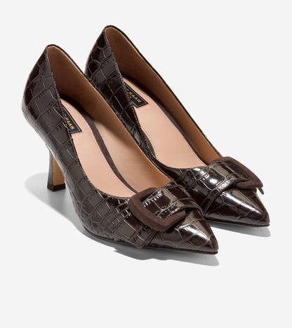 Women's Fidela Buckle Pumps - Style W38020 - Angle E