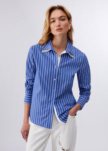 striped blue