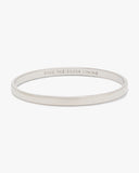 WBRU9167-Silver Lining Idiom Bangle-Silver.