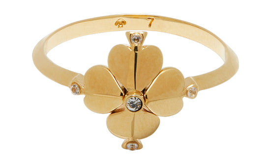 Spade Flower Ring