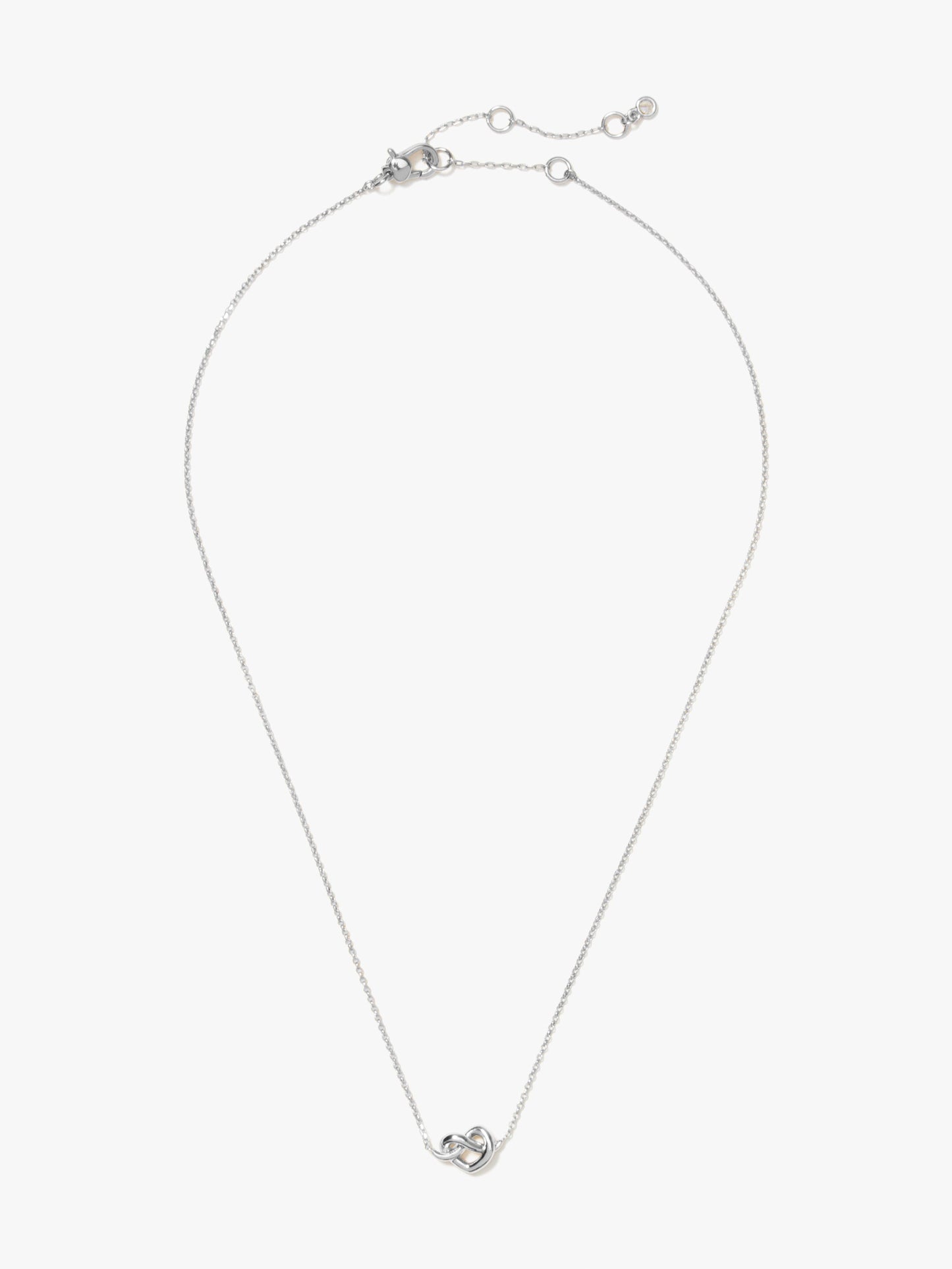 WBRUH307-Loves Me Knot Mini Pendant-Silver.