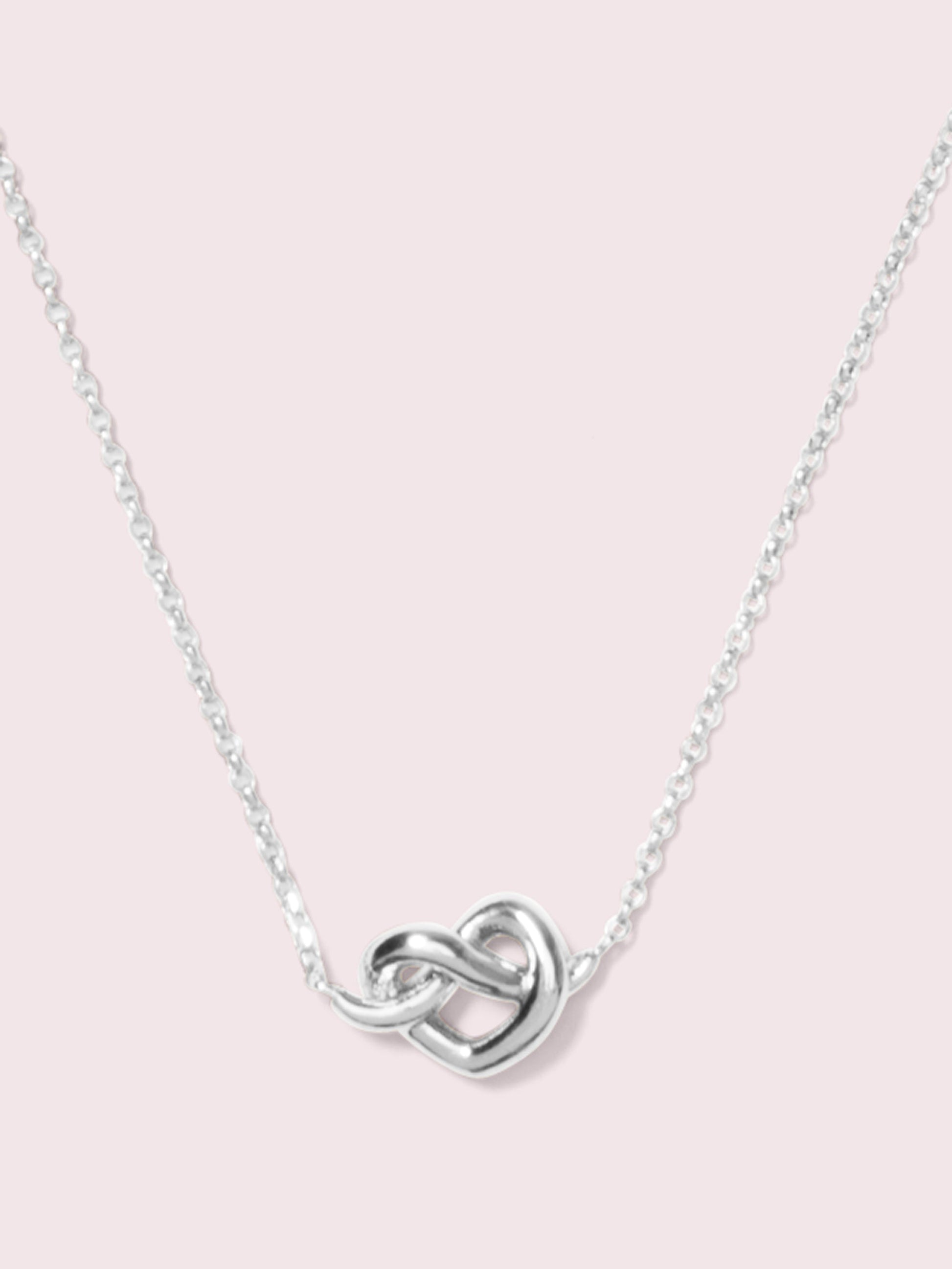 WBRUH307-Loves Me Knot Mini Pendant-Silver.