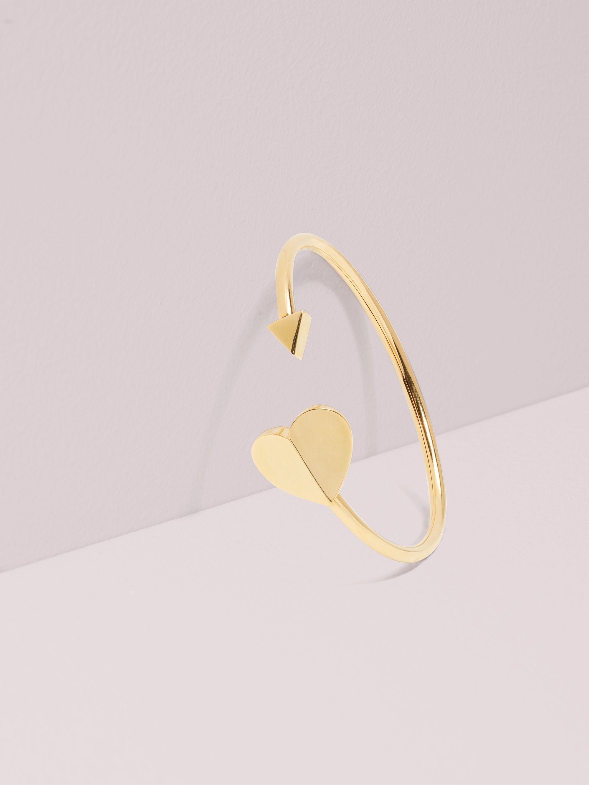 WBRUH539-Metal Spade Flex Cuff- Gold