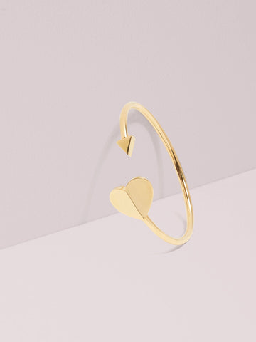 WBRUH539-Metal Spade Flex Cuff- Gold