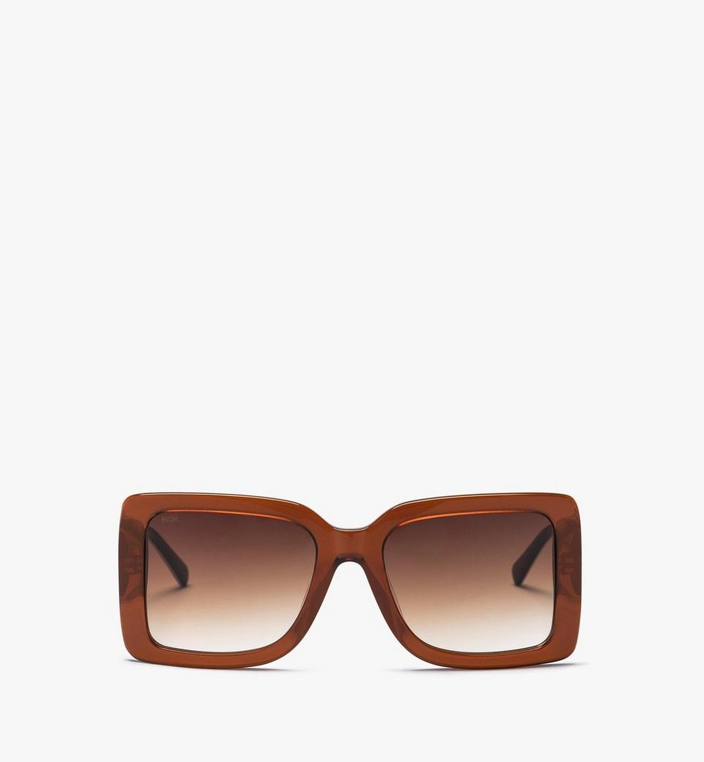 MEGBAMM07NR001-Women’s MCM711S Rectangular Sunglasses|BROWN