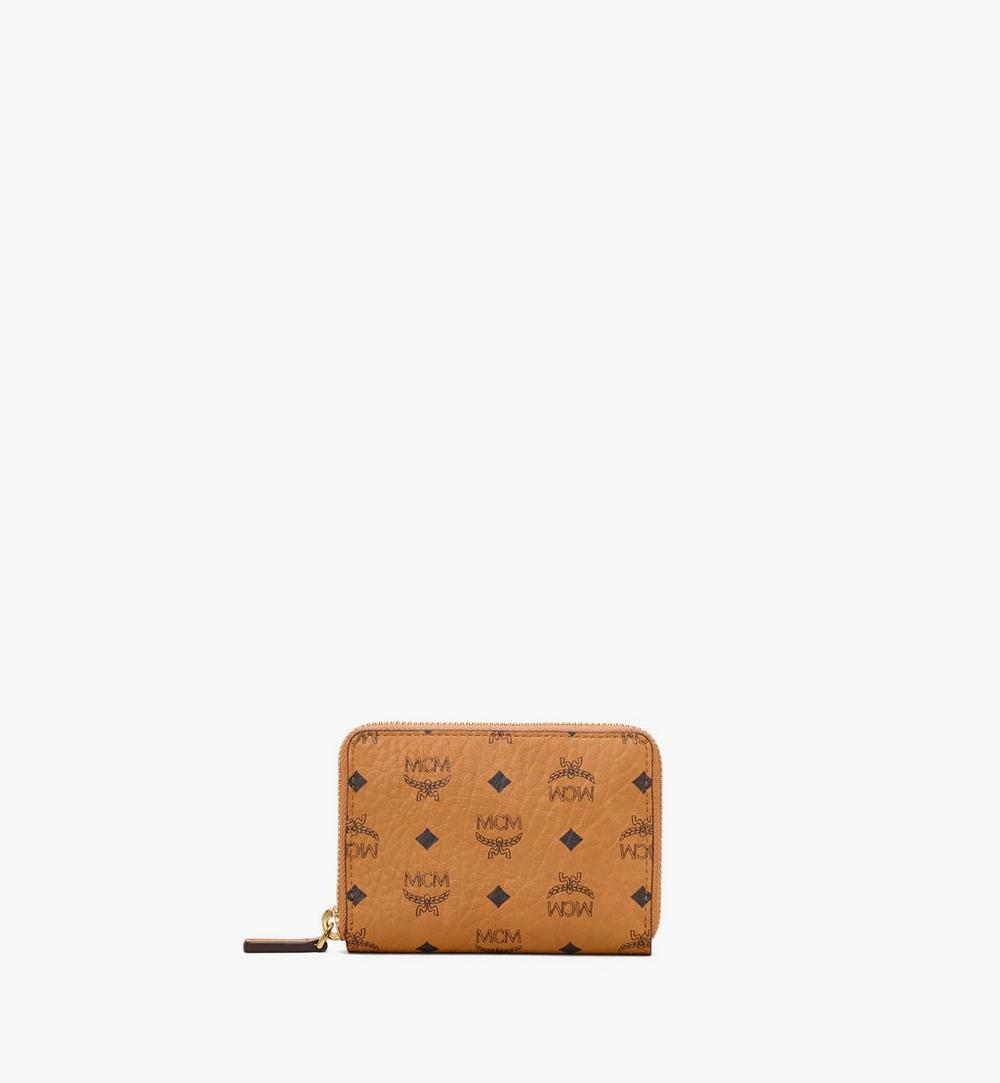 MYLAAVI03CO001-Zip Wallet in Visetos Original|COGNAC