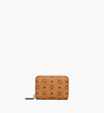 MYLAAVI03CO001-Zip Wallet in Visetos Original|COGNAC