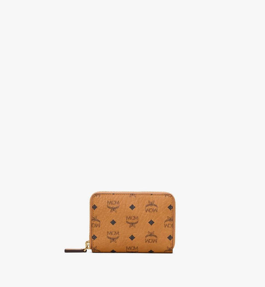 MYLAAVI03CO001-Zip Wallet in Visetos Original|COGNAC