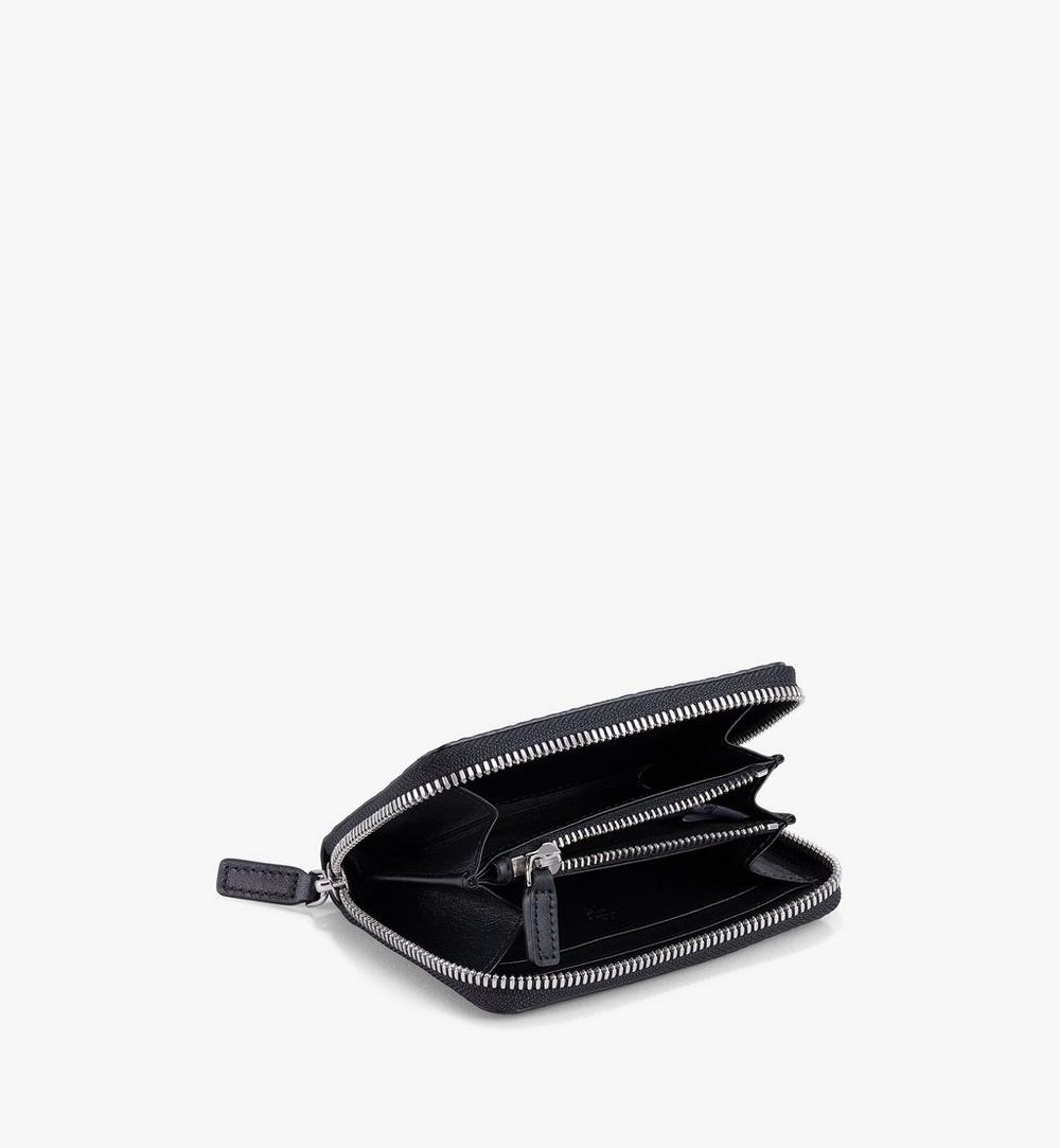 MYLAAVI03BK001-Zip Wallet in Visetos Original|BLACK