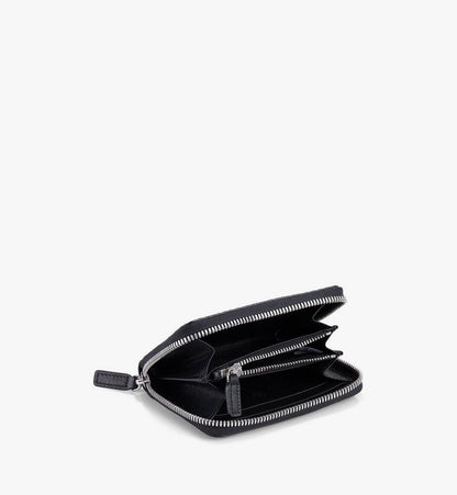 MYLAAVI03BK001-Zip Wallet in Visetos Original|BLACK