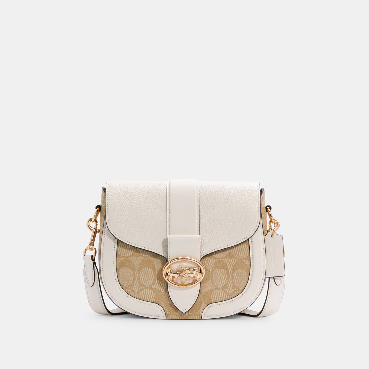 Georgie Saddle Bag In Signature Canvas