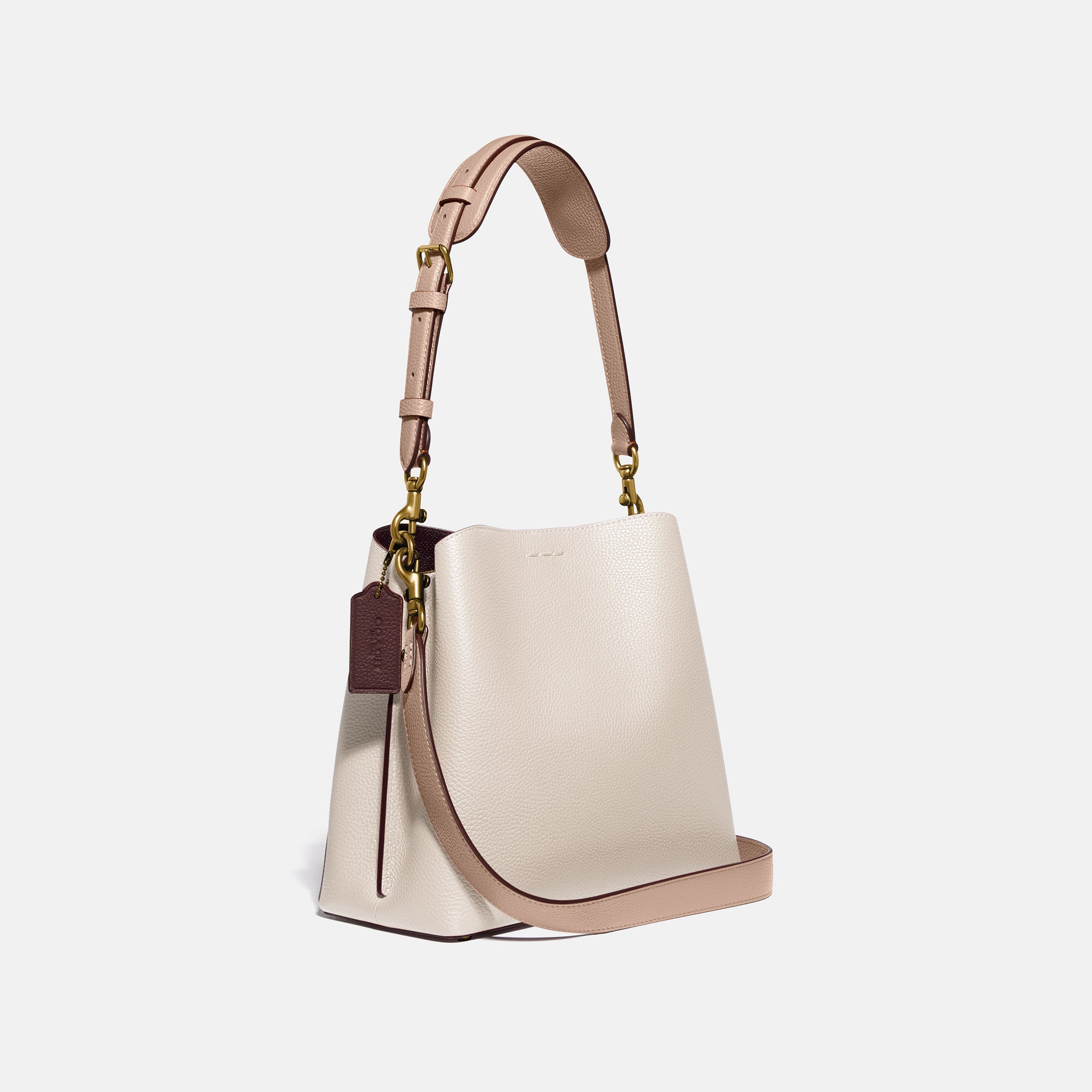 C3766-Willow Bucket Bag In Colorblock-B4/Chalk Multi